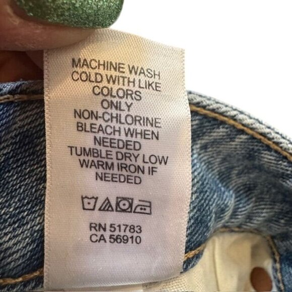 COPY - Maurices Womens Distressed Blue Denim Cheeky Taper Ankle 22W Regular Str… - Picture 12 of 13